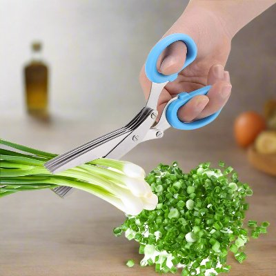 Ciseaux à Herbes - MultiLayersScissor™ - Bleu - Expert Cuisine