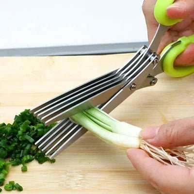 Ciseaux à Herbes - MultiLayersScissor™ - Vert Clair - Expert Cuisine