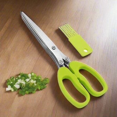 Ciseaux à Herbes - MultiLayersScissor™ - Vert Clair - Expert Cuisine