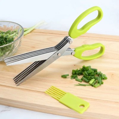 Ciseaux à Herbes - MultiLayersScissor™ - Vert Clair - Expert Cuisine